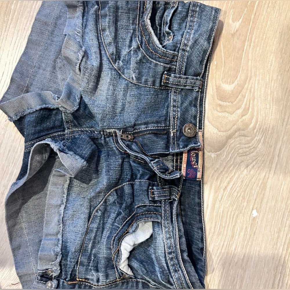 Low Rise Y2K Jean Shorts